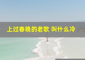 上过春晚的老歌 叫什么冷